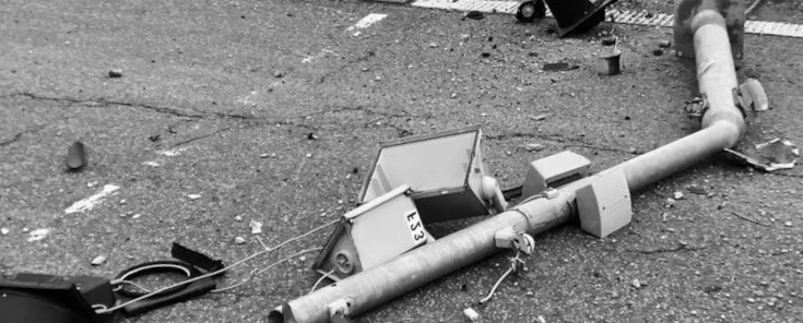 Ampelausfall und Crash