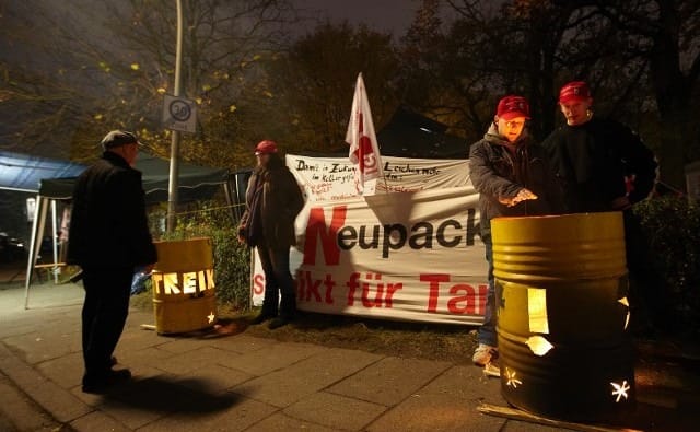 Neupack seit vier Monaten bestreikt